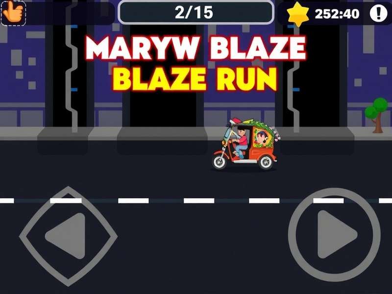 Rickshaw Blaze Run Flash Game Screenshot