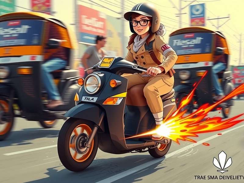 Rickshaw Blaze Run Flash Traffic Chaos